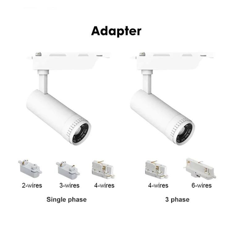 Premium Quality Adjustable For Shops Museum Art Gallery Anti-Glare Indoor Zoomable Dimmable System Cob Led Magnetic Track Light