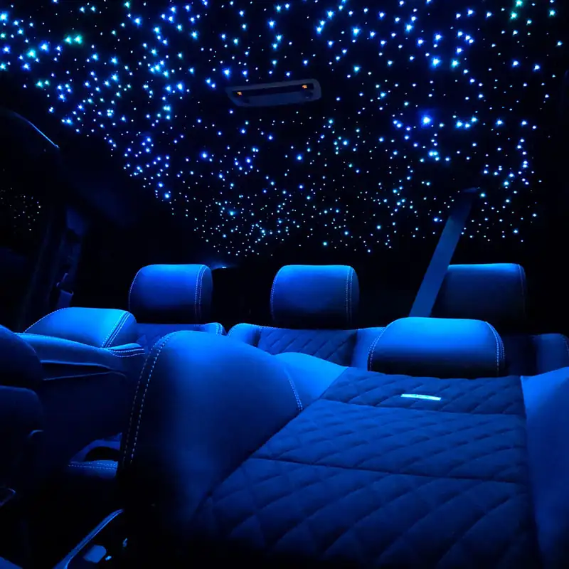 app control 16W RGBW LED fiber optic twinkle star ceiling lighting kit for car  interior decoration