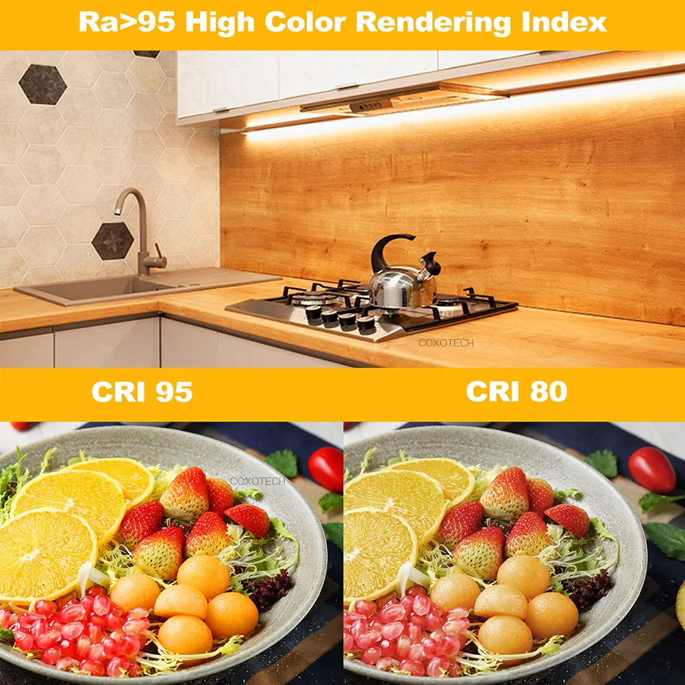 P5000 480leds High CRI R95 12mm wide COB led strip light COXO