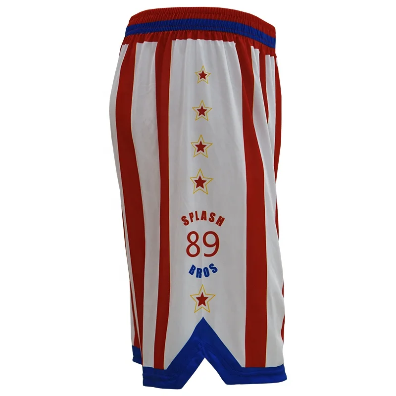 Pure USA flag  custom wholesale 100% polyester mesh mens basketball shorts
