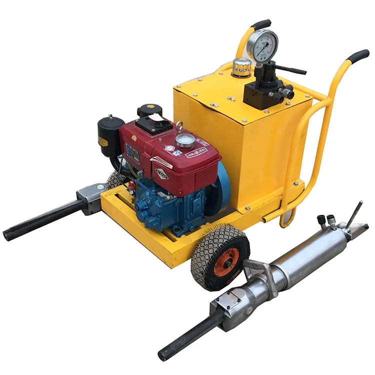 Factory selling stone break hydraulic rock splitting machine on the Mountain