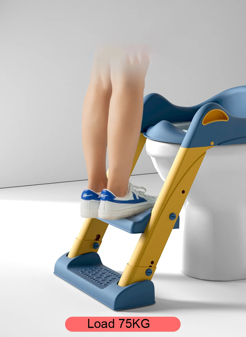 Travel Children Baby Potty Training Chair Seat With Step Stool Ladder Toilet Seats Training Kids Indoor Wc Trainer Foldable 2022