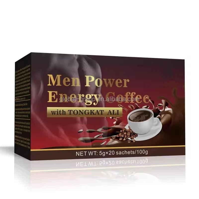 OEM Hot Selling Ganoderma Reishi Mushroom Energe Instant Maca Man Power Energy Coffee