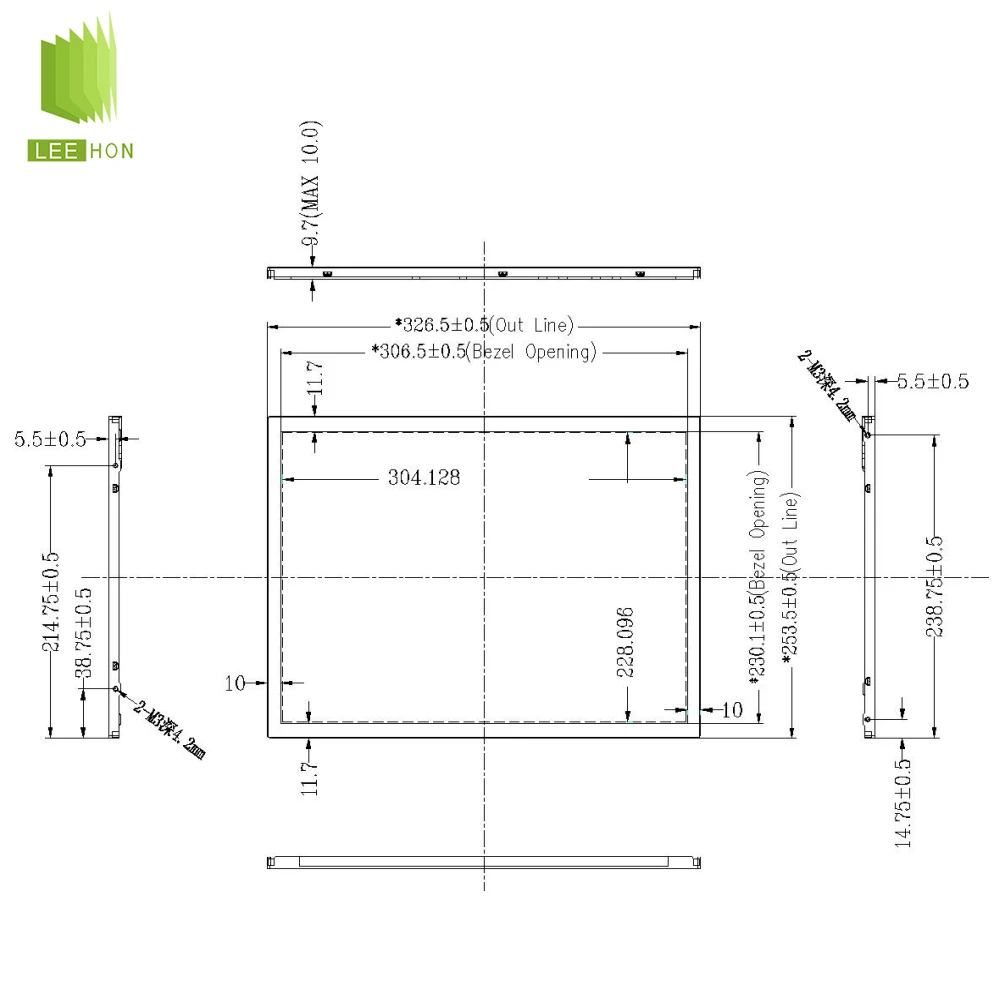 15 Inch 1024(RGB)x768 XGA Industrial PC LCD Display LCD Panel 15 inch LVDS 20 Pins LCD Module