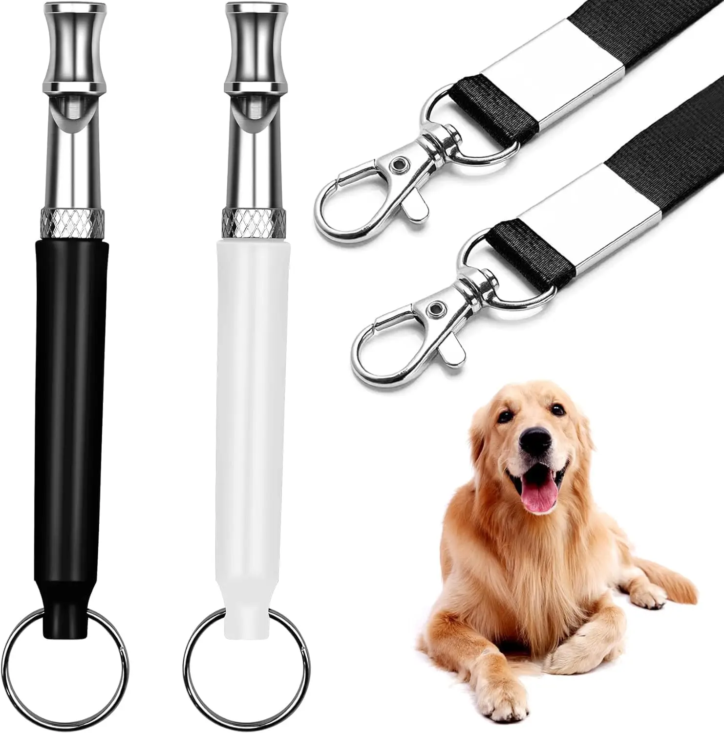 Hot Selling Professional Recall Dog Training Whistles to Stop Barking Neighbors Dog Adjustable Ultrasonic Silent Dog Whistle