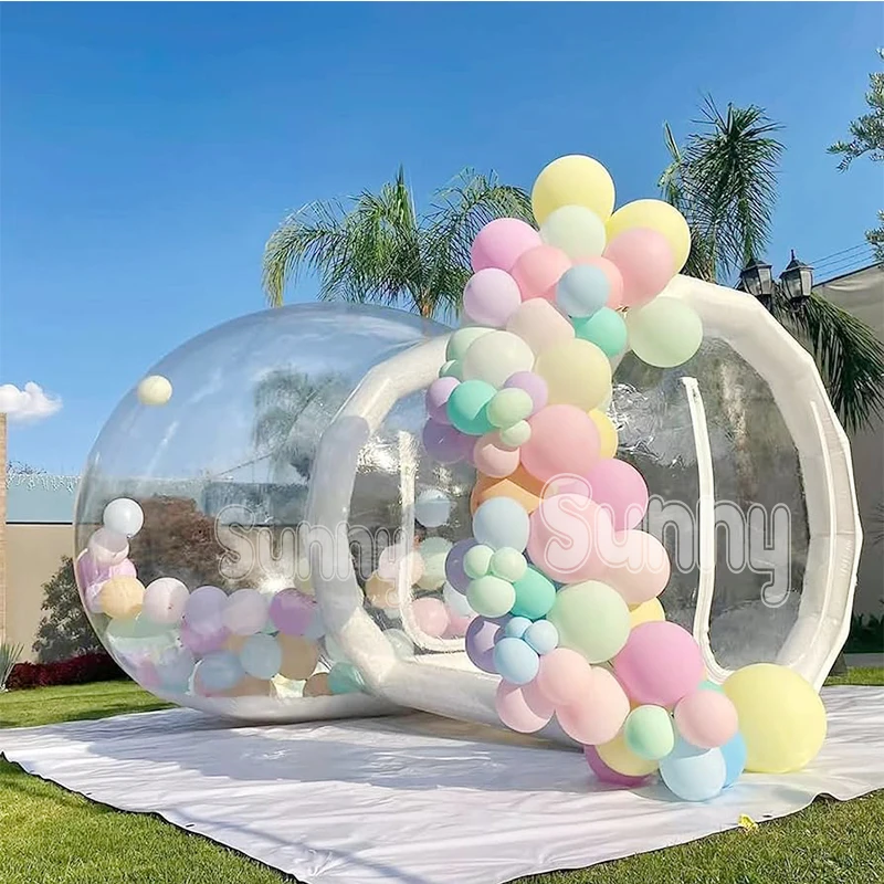 3/4/5m Clear Kids Party Inflatable Bubble Tent Dome igloo Inflatable Bubble balloon House  Bubble Balloons house