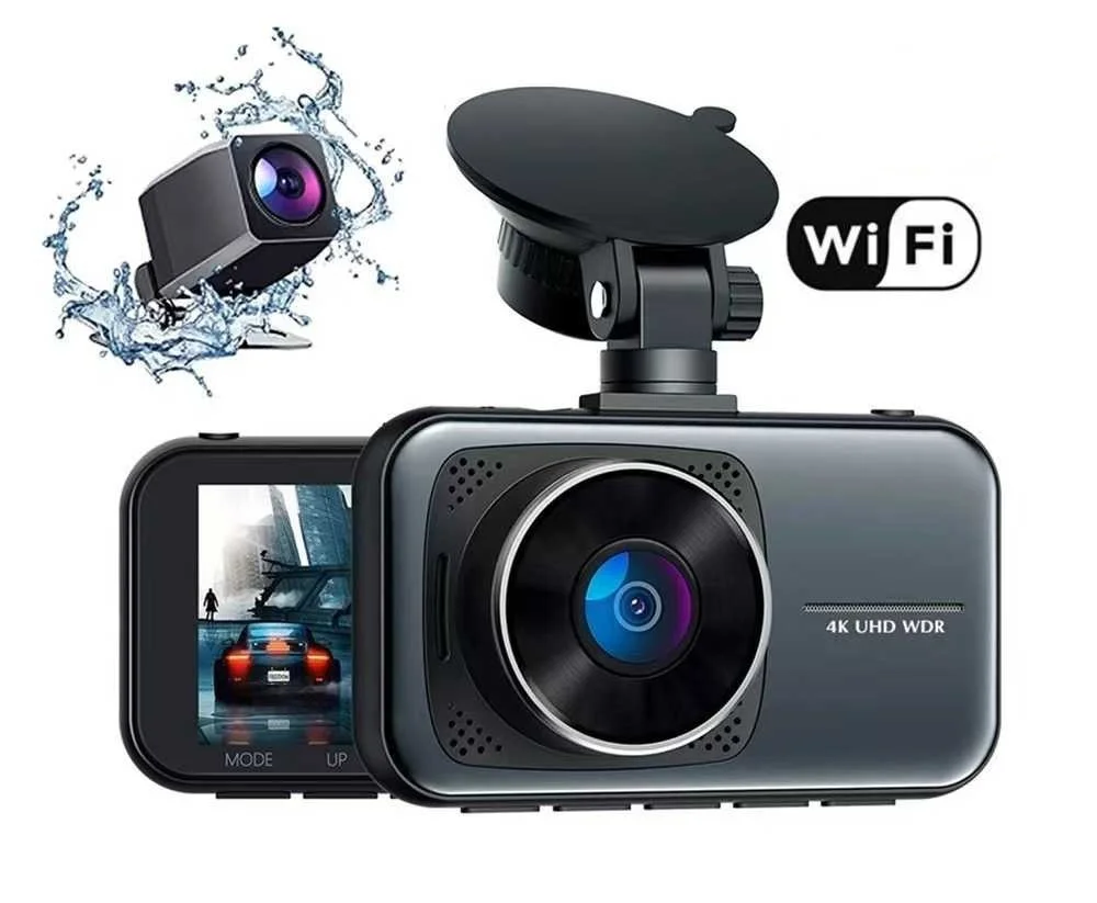Dual Lens Driving Recorder 4K Front 1080P Rear High-Definition Night Vision Wide Video 4KWiFi Mobile Internet Dual Recording