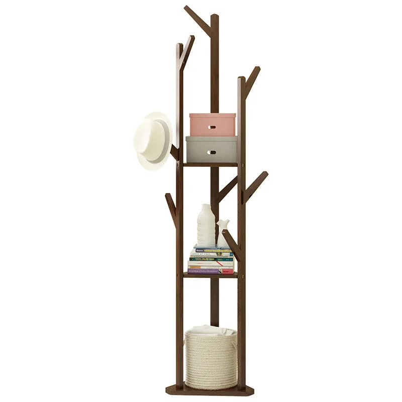 Modern Living room Entryway Hanger Floor Standing Coat Rack Hat Coat Tree Umbrella Stand Clothes Organizer Shelf