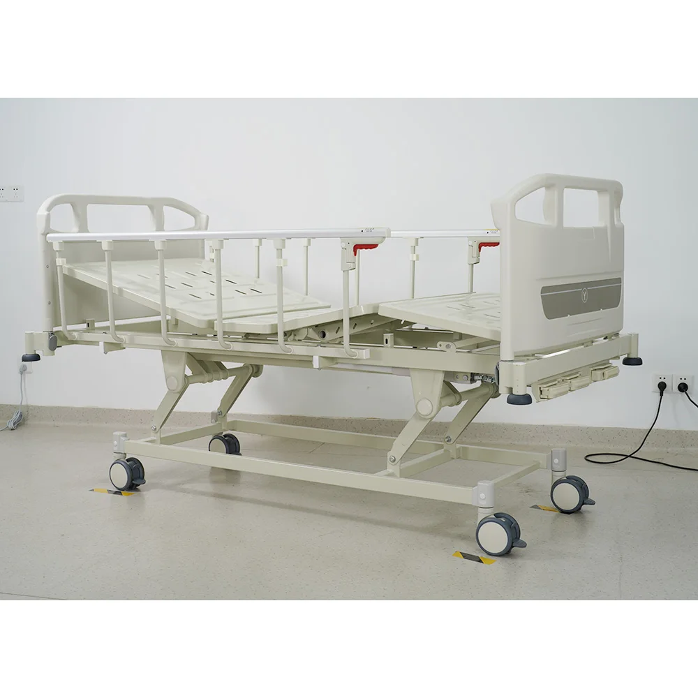 Nursing Manual Bed Triple Function Medical Bed For Clinics And Hospitals Crank Design