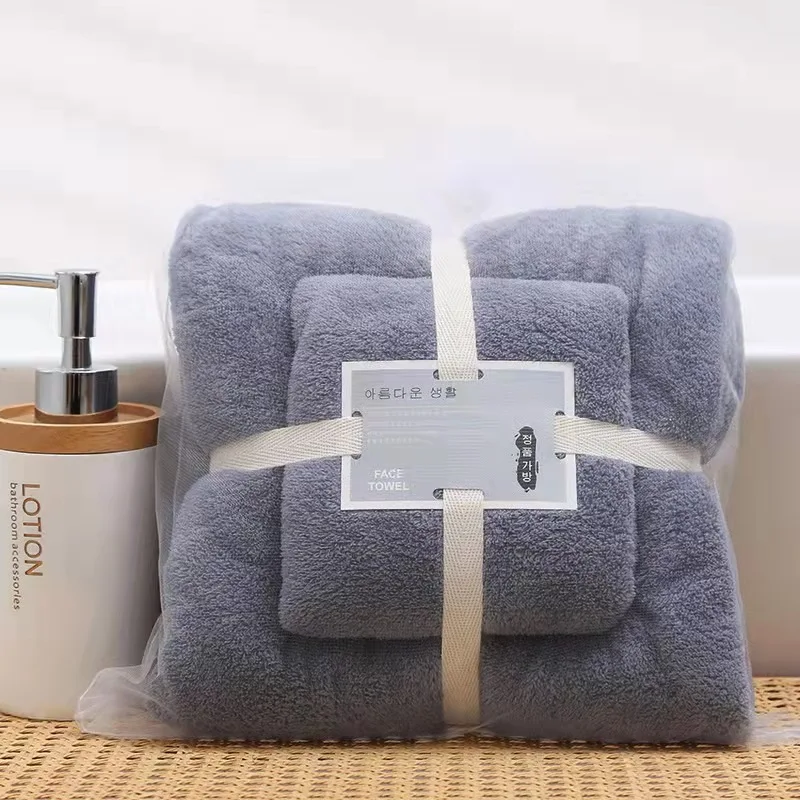 Роскошные подарки для женщин, супермягкий легко сохнущий многоцветный бытовой набор полотенец из микрофибры и кораллового флиса