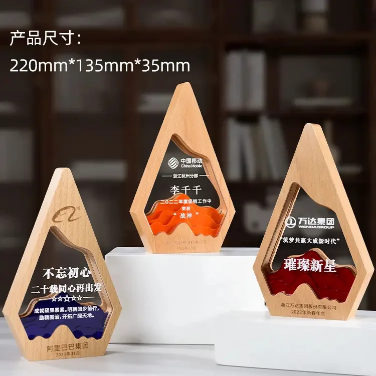 Custom Crystal Sport Trophy Cup Manufactures Metal Pentagram Acrylic Trophy