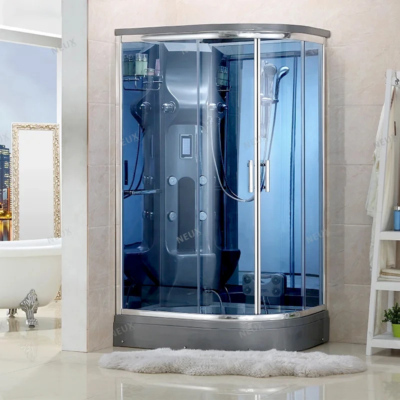 Bathroom Aluminum Frame Glass Door Whirlpool Massage Combination Steam Bath Shower Room