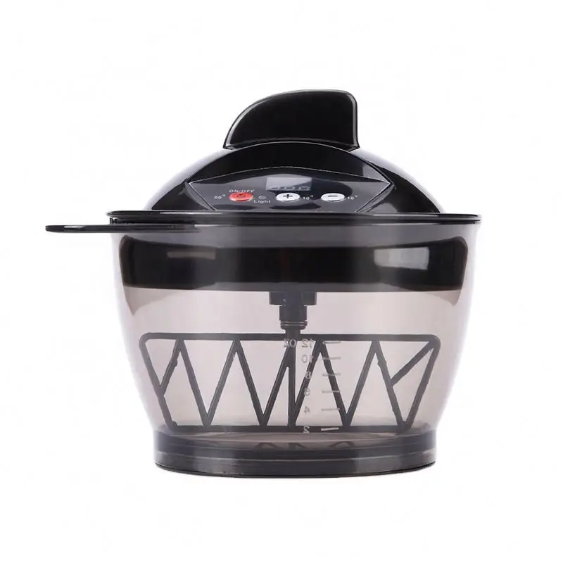 Hot selling USB Hair dye mixing bowl plastic salon hair dyeing bowl professional beauty electric mixer with timer