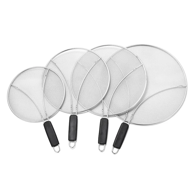 Multi Size customizable Stainless steel Premium Splatter Guard Grease Splatter Screen For Frying Pan Protects From Oil Splash