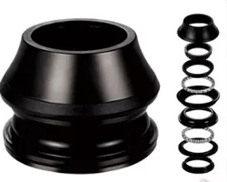 High Performance Black Steel Easy To Use Stem Cover Bicycle Headset 28.6/44/30 For Mountain Bike