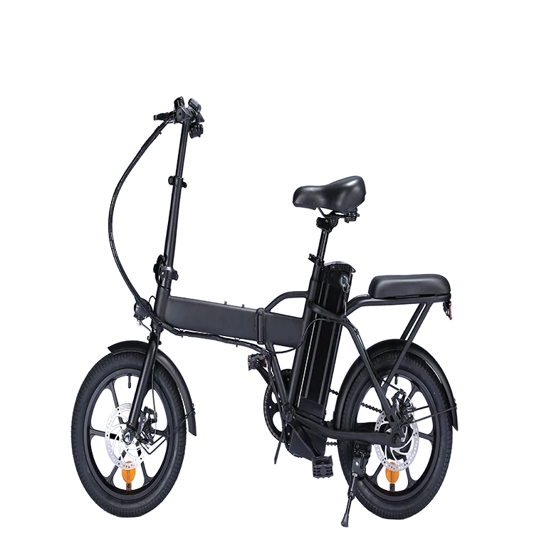 EU warehouse chinese cheap mini adult 16 inch foldable 250W 36V 7.5Ah dc motor two seats e-bikes hybrid other electric city bike