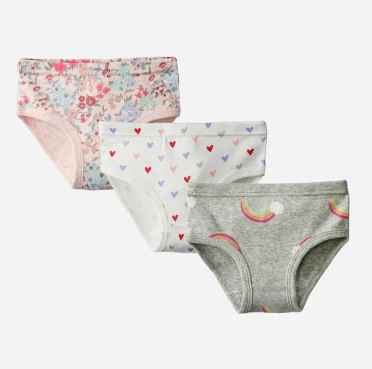 
All cotton girls thong underwear factory kids briefs in usa white underwear for kids 