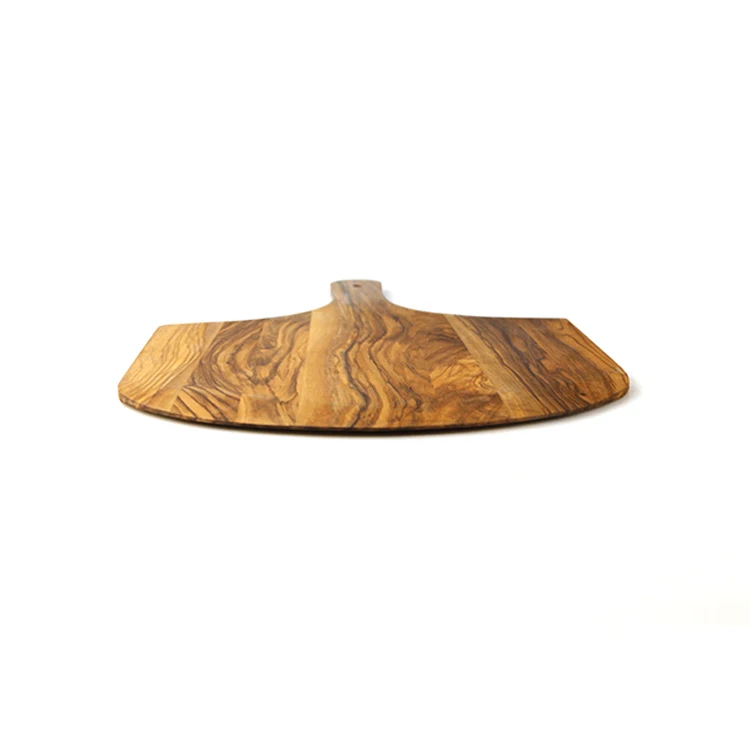 Eco Friendly Olive Wood Serving Board Paddle Pizza Peel with Handle