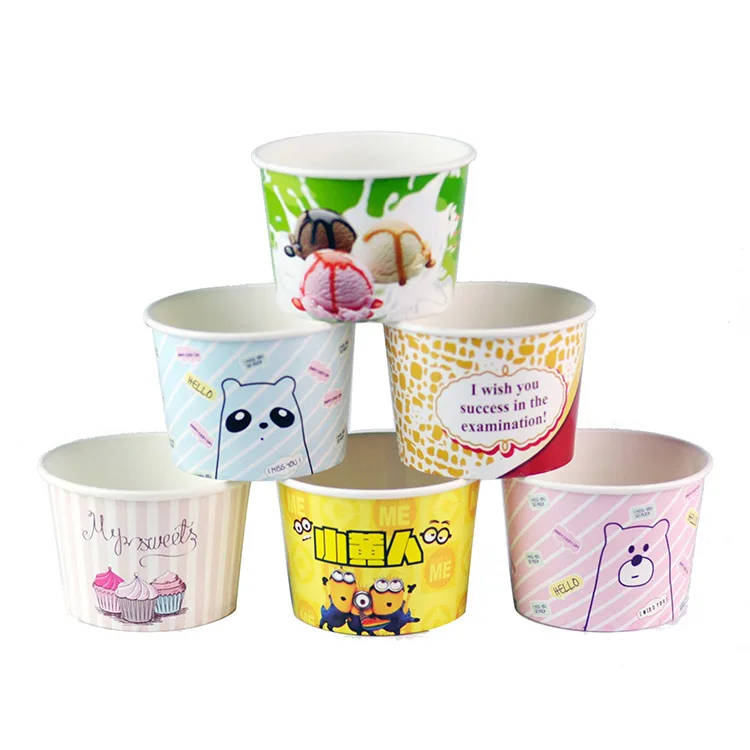 SenAng05 Multi Size In Stock Dispos Factory Custom Take Away Paper coffee Ice Cream Cone