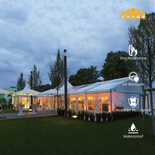 Прозрачный стеклянный шатер палатка для свадебной вечеринки алюминиевая водонепроницаемая