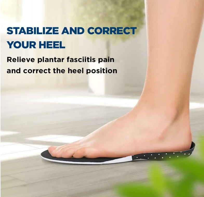 Men Women Insoles Comfort Gel Foot Arch Support Inserts Flat Arches Sore Heels Feet Inserts Cut Size Removable Inner Shoes Soles