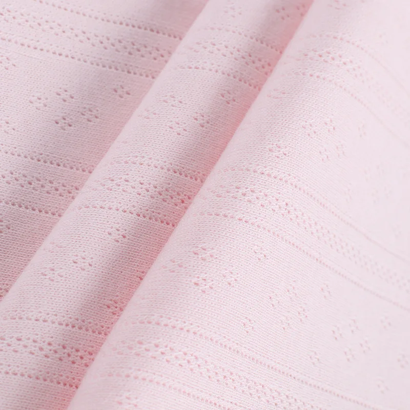 High-quality Eco-friendly Organic Cotton Cool Knitted Jacquard Fabric Breathable Comfortable Fabric Baby Fabric