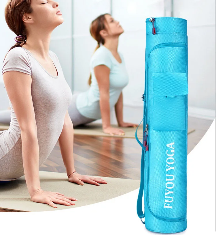 Ultralight Design 0.22kg Waterproof Yoga Mat Bags With Large Size Pocket And Zipper