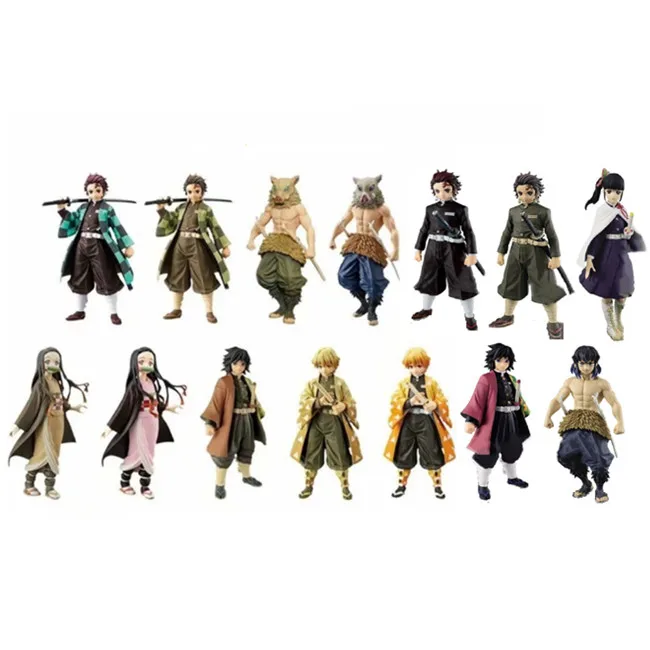  14 видов стилей демон убийца: kimetsu без Yaiba камадо tanjirou Nezuko мультфильм модель игрушки Аниме риснок