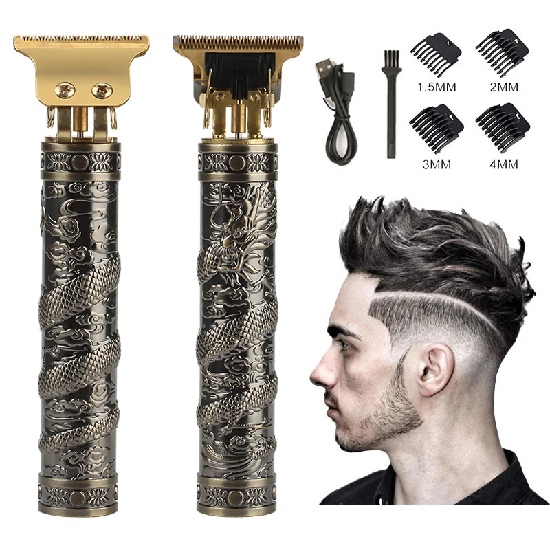 Cheap Price ABS USB Electric Hair Cut Machine Rechargeable Hair Clipper Man Shaver Vintage T9 Beard Trimmer