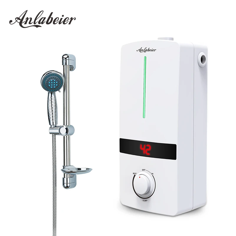 Thin Electric Water Heater Different Types Design Home Use Bathroom Shower Small Size Knob Control Water Heater for Kitchen