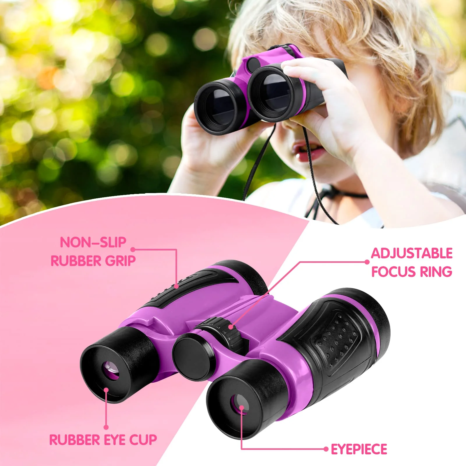 Outdoor Explorer Kit & Bug Catcher Kit for Kids with Hat Binocular Butterfly Net Whistle with Compass Magnifying Glass