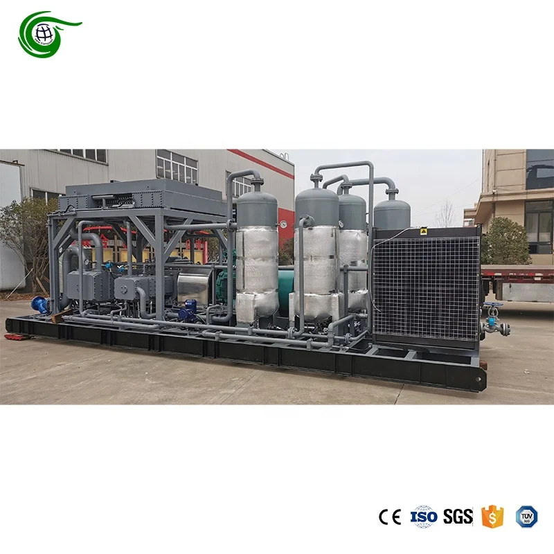 High Quality High Automation Natural Gas Piston Compressor Inlet 0.5Bar Discharge 250Bar Flow 45Nm3/min Industrial Compressor