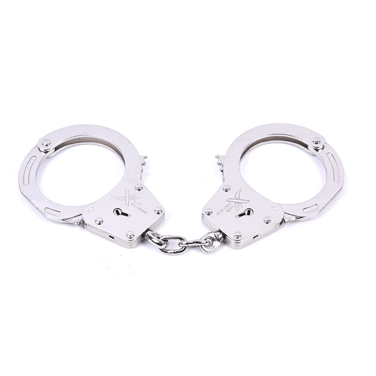 Полицейские наручники из углеродистой стали с логотипом на заказ