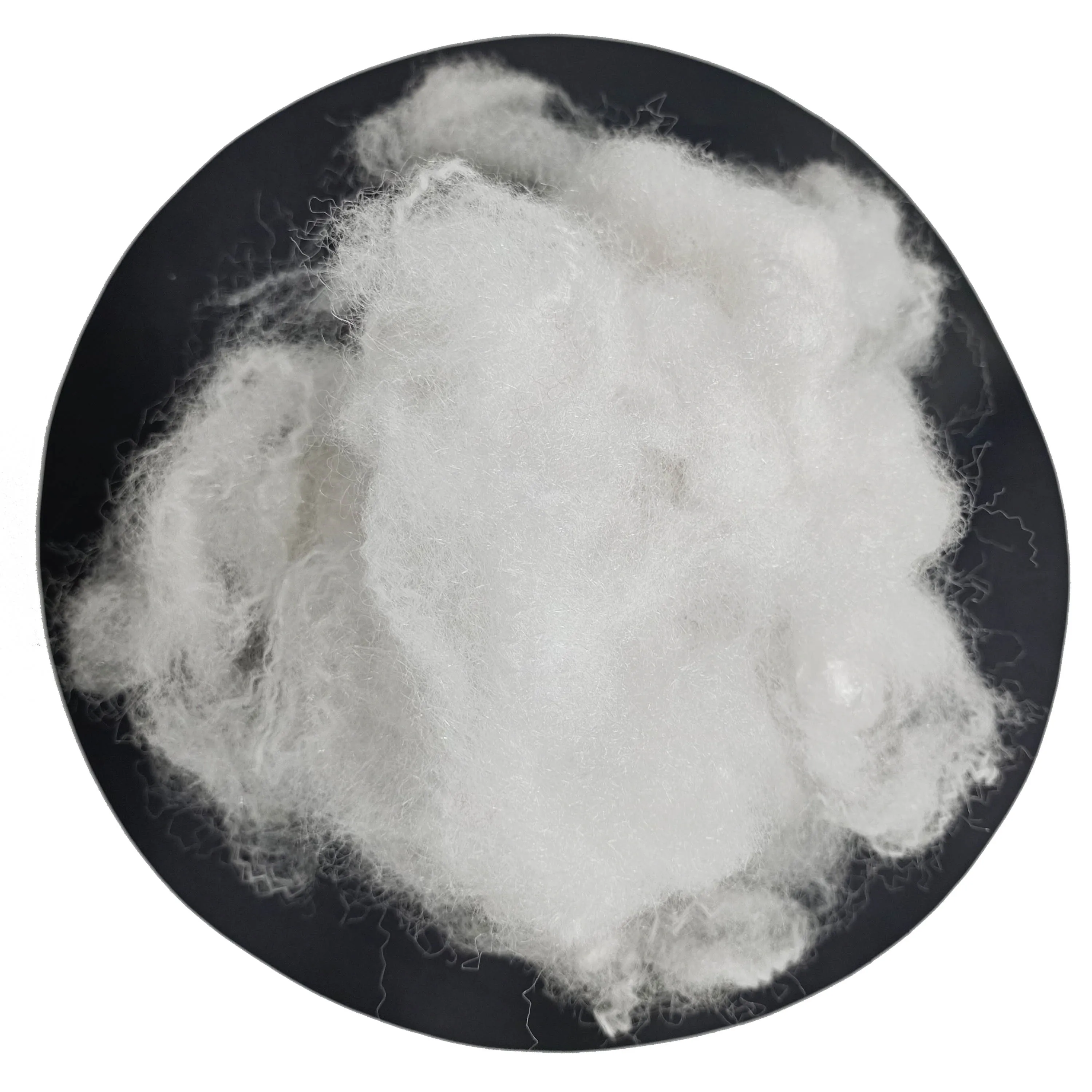 Треугольная структура сияющее белое натуральное Полиэфирное штапельное волокно