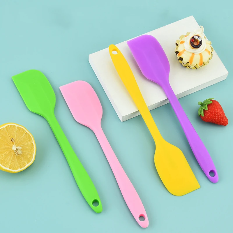 8 inch Silicone Spatula Set Kitchen Non Stick Baking Pastry Cake Butter Mixing Tools Silicone Spatula for Cooking