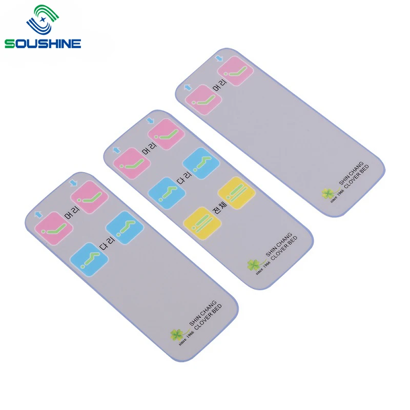 Reverse Printing Velvet Polycarbonate Film Label Control Front Panel Sticker Lexan Membrane Graphic Overlay