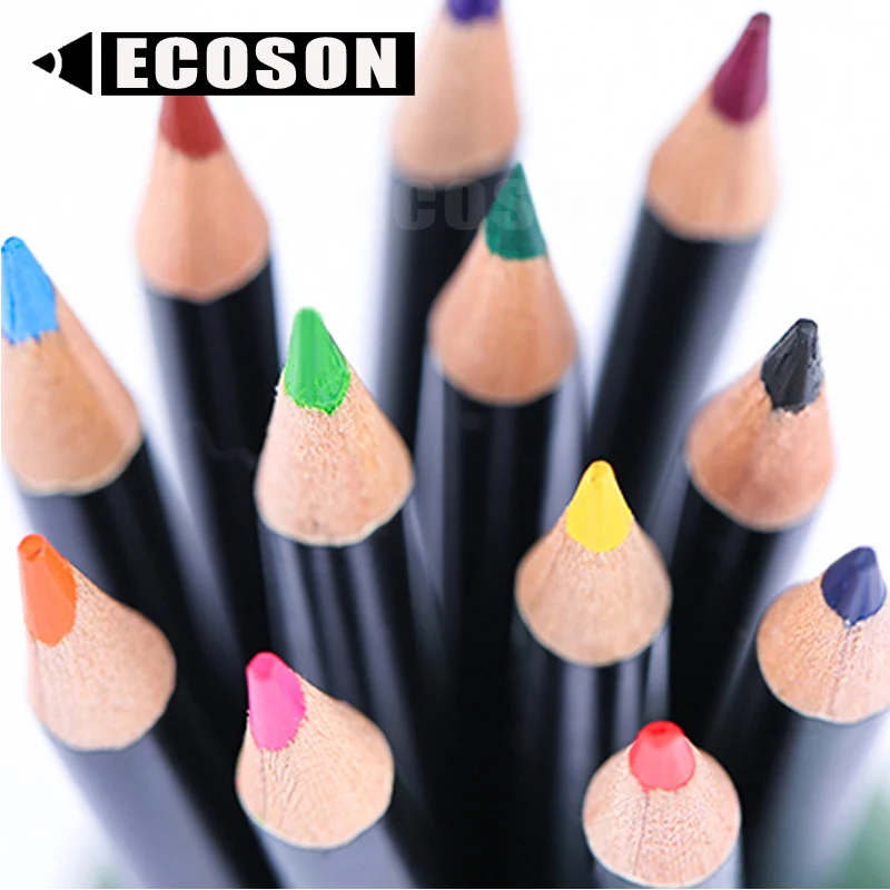 premium 150 160 coloured pencil Multicoloured Triangular Round Hexagonal Oily Colour Pencils 180