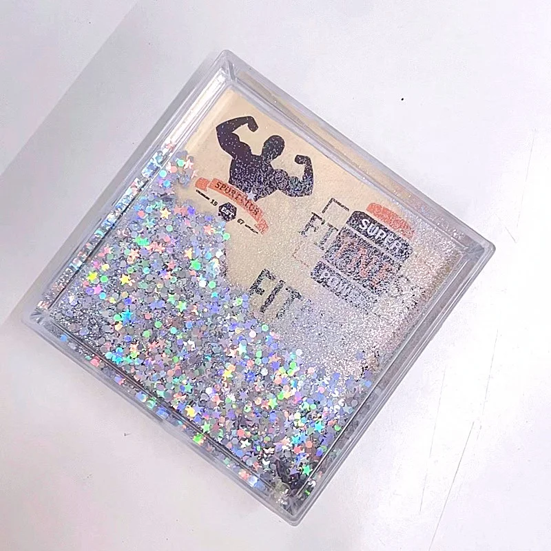 2022 Hot Selling Transparent Frame Mini Glitter Photo Shaking Picture Frame Decorative Plastic Material