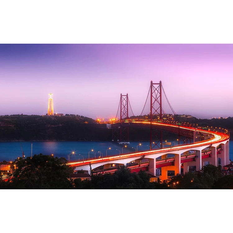 Sunset Monument in Lisbon, Portugal oil painting DIY Custom paint by number decor gift