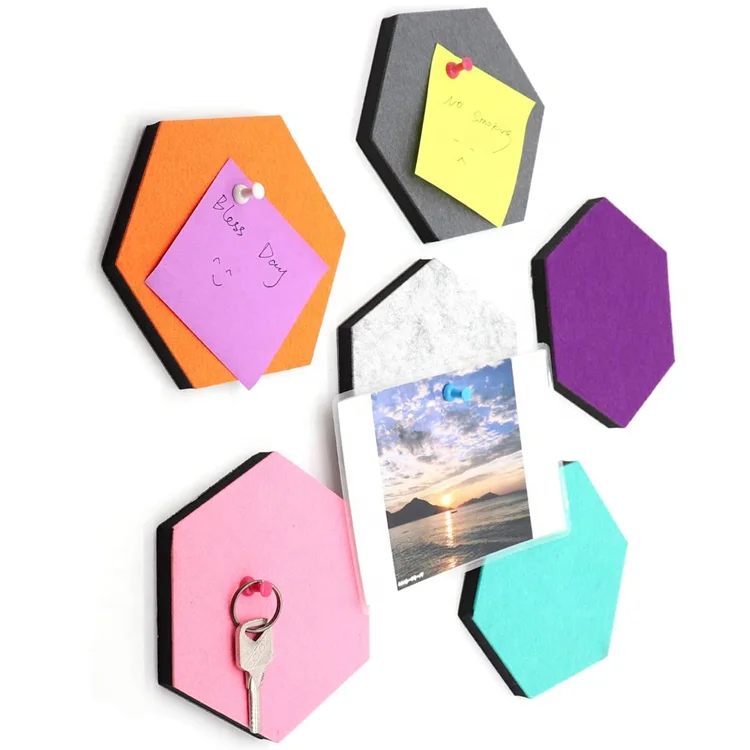 
Felt Pin Board Self Adhesive Bulletin Memo Photo Boards Colorful Foam Wall Decorative Tiles 