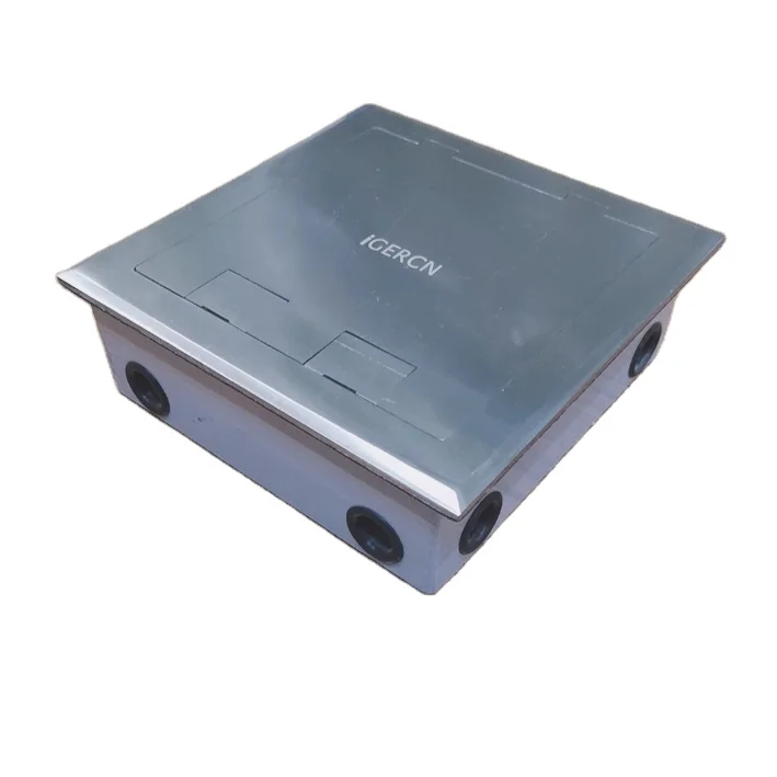 RJ 45  stainless steel floor socket  with multiple power socket/surface stainless steel floor socket