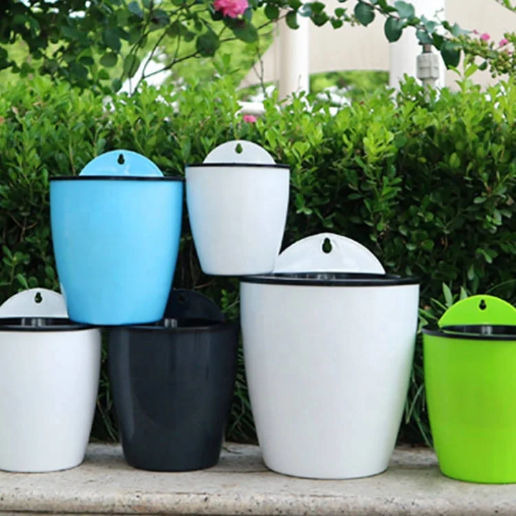 Self Watering Vertical Hanging Planters Corner Planter Wall Mounted Plant Pots Orchid Self Water Pot