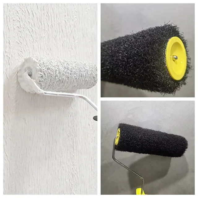 Multiple Specifications 9 Inch Texture Microfiber Line Decorative Cover Paint Roller