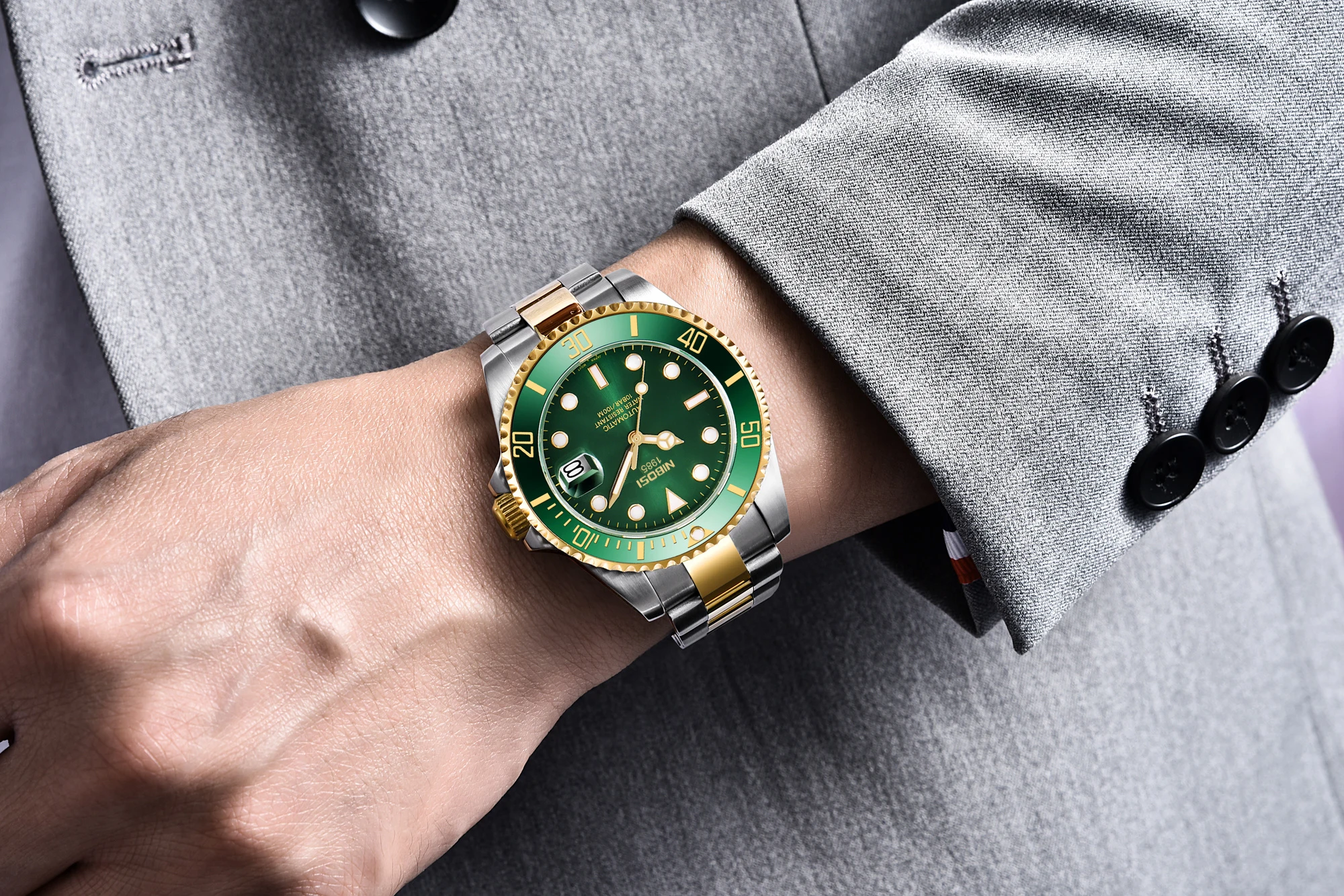 Высококлассные часы с логотипом под заказ, водостойкие часы для дайвинга 10-50 атм