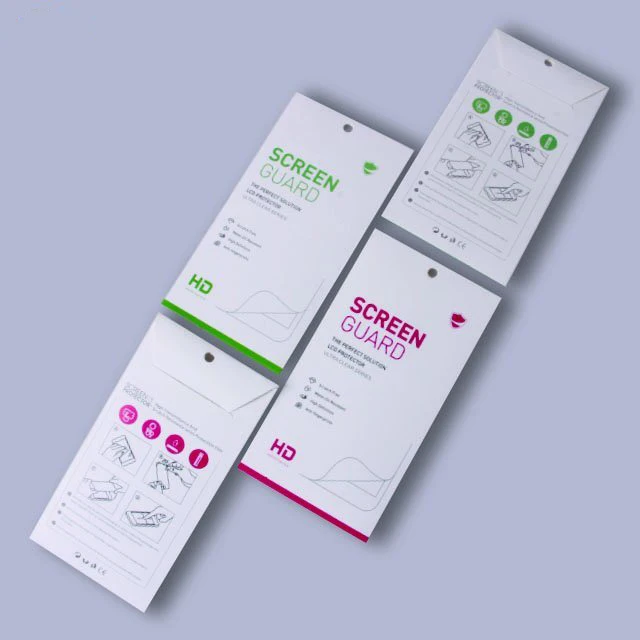 Hot sale custom Logo Packaging Boxes for Tempered Glass Screen Protector Film