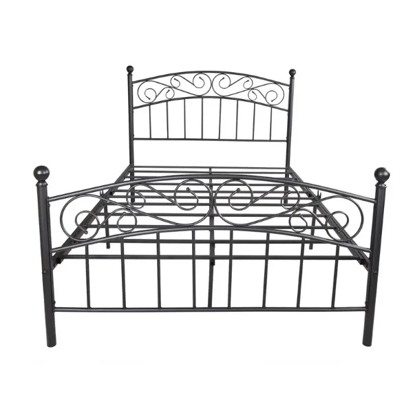 Wholesale Antique white decorative single metal iron bed