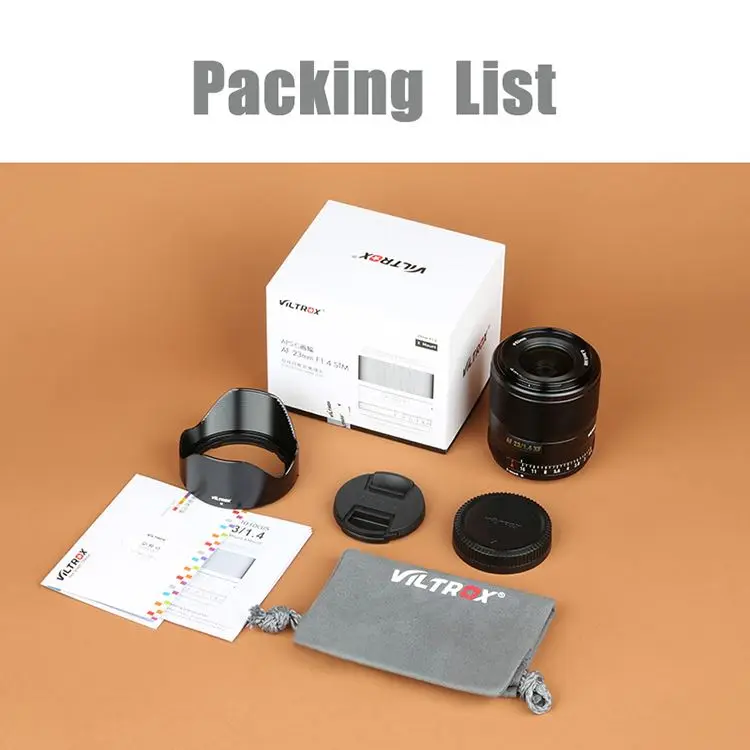  VILTROX 23mm F1.4 XF Auto Focus Large Aperture Lens APS-C Compact lens for Fujifilm X-mount Camera X-T3 X20 T30 X-T20