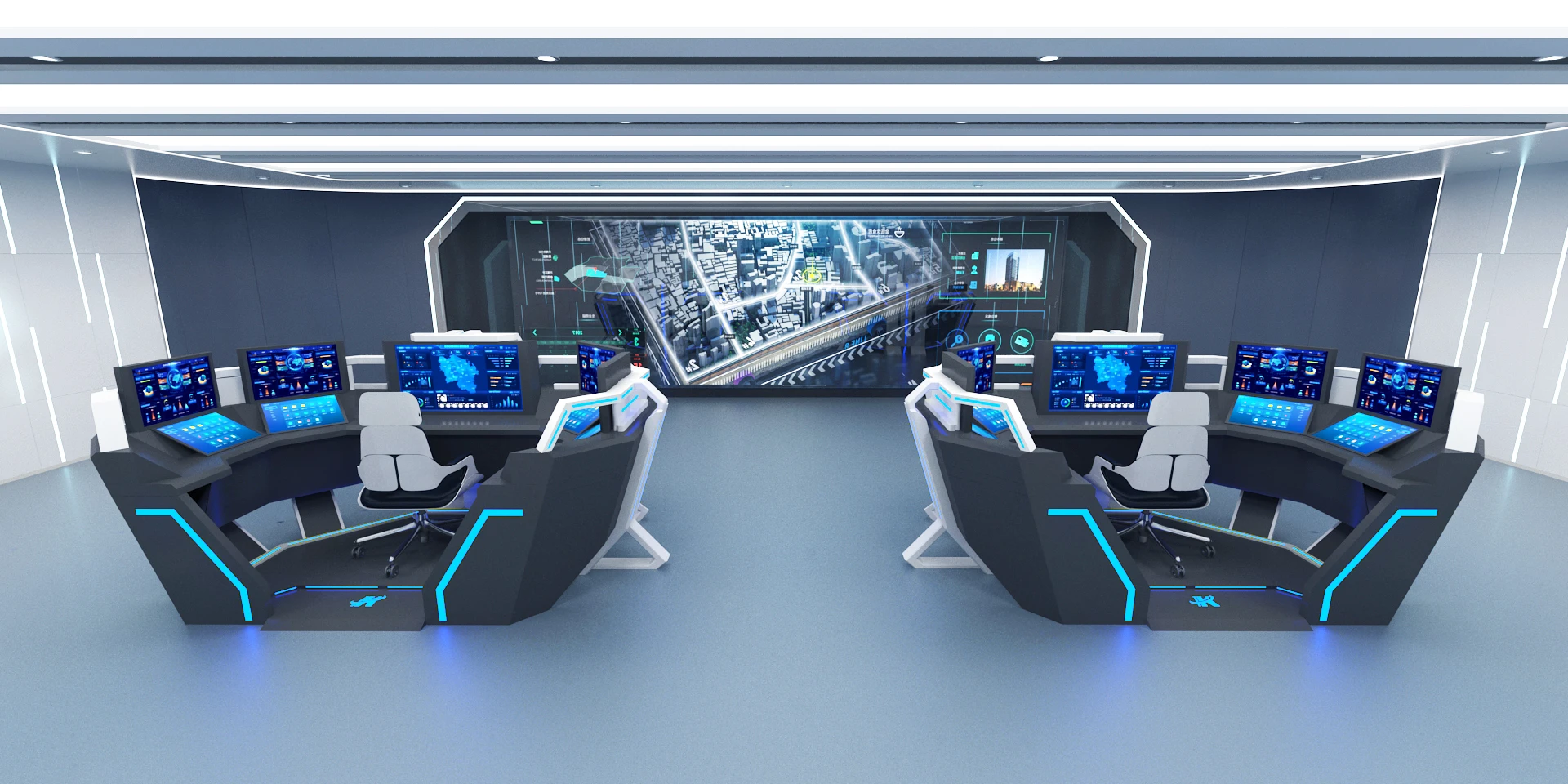 Kehua Fuwei Customizable Modular Office Command Center Control Room Console Command Center Workstations Control Consoles