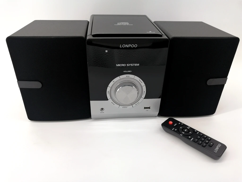 LONPOO MAX 80W Output clear sound micro dvd CD mini hi-fi system