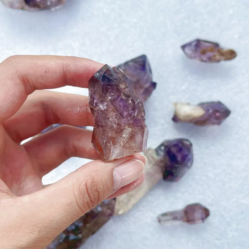 High Quality Natural Amethyst Crystal Raw Super Seven Quartz Mineral Specimen for Jewelry Making